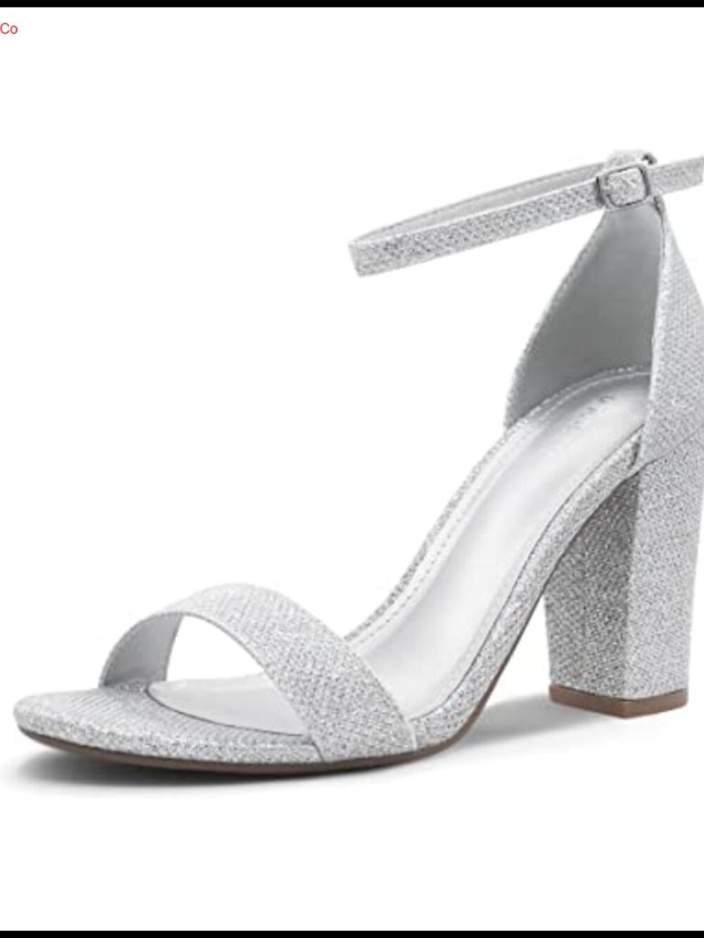 Women's Chunky Block Heel Open Toe Ankle Strap Sandals 3 Inch Faux Leather